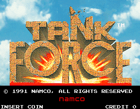 Tank Force (US, 2 Player) Title Screen